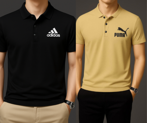 black and brown polo