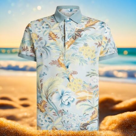 floral polo